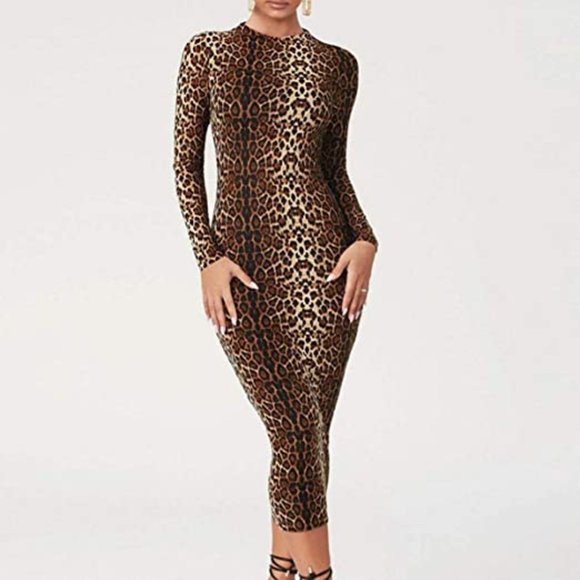 Women's SEXY Long Sleeve Midi Bodycon Dress!🥰 - Picture 5 of 6
